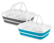 Quest Collapsible Wares Cooler With Handles Blue / White