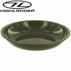 Highlander Camping Soup Cereal Bowl 20cm Poly Plastic Unbreakable Bowl Olive CP068-OG