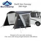 Sunncamp Swift Van Canopy 260 TALL Attachment height 250 to 265cm