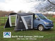 Sunncamp Swift Van Canopy 260 Low Attachment height 180 to 200cms