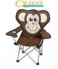 Quest Childrens Monkey Design Fun Folding Camping Chair Caravan Festivals 5203-M