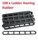 PLS 100 X Rubber Ladder Band Strap Tent Awning 210mm