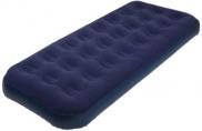 Summit Blue Flocked Single Inflatable Air Bed Outdoor Camping Mattress SUM616001
