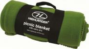 Highlander Soft Polyester Fleece Blanket Olive Green Picnic Travel 