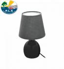PLS Ceramic Table Lamp BLACK Mains 240v Caravan Motorhome TL105
