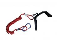 Deluxe Coil Paddle Leash Safety Cord 