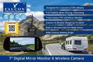 Falcon Digital Wireless Rear View Camera System Caravan Motorhome FA100