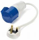 UK Hook Up Site Lead Adapter 3 Pin Mains Conversion Lead Plug 