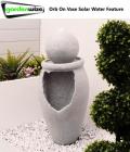Gardenwize Outdoor Garden Orb On Vase Solar Water Fountain Feature GW470