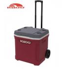 Igloo Latitude 30qt - 28lt Ice Chest Cooler Box Wheeled Roller Industrial Red