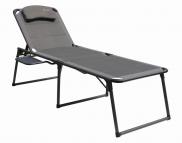 Quest Elite Naples Pro Range Padded Lounger Camp Bed with Side Table