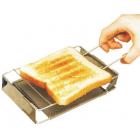 Highlander Folding Grill Toaster Fits Most Stoves Stainless Steel Easy Storage 