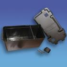 Black Plastic Battery Box Tray PO588 Caravan Motorhome Marine Electrics