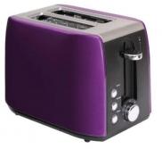 Quest 2 Slice low wattage stainless steel purple toaster