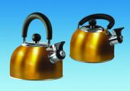 PLS GOLD 1.6 Litre Gas Hob Kettle with Folding Handle