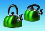 PLS GREEN 1.6 Litre Gas Hob Kettle with Folding Handle