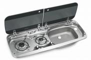 Dometic SMEV - MO9222R Sink and Hob Combo Unit Left Hand Unit 2 Lids 