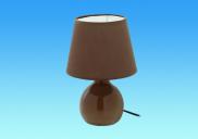 Pennine Caravan Brown Ceramic Switched Table Lamp