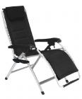 Crusader Padded Lounger in Charcoal