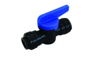 Push Fit 12mm In-Line Shut off Valve Water Fittings WS1270
