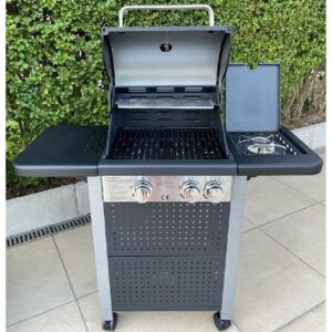 Royal Leisure Gas BBQ Deluxe 2+1 Side Burners Outdoor Garden Cooking W911
