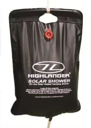 Highlander Super Solar Shower 20lt Litre portable wash camping water CP016
