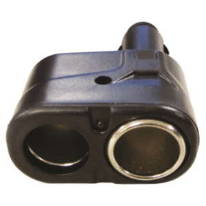 W4 12v Car Cigar Socket 2 Way Adaptor - 00062