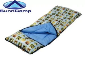 Sunncamp Junior Nature Sleeping Bag With Pillow With Stuff Sack.