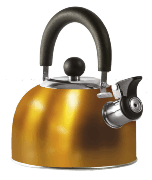 PLS GOLD 1.6 Litre Gas Hob Kettle with Folding Handle