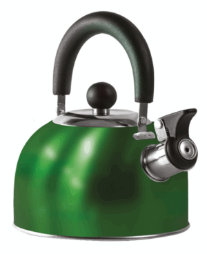 PLS GREEN 1.6 Litre Gas Hob Kettle with Folding Handle