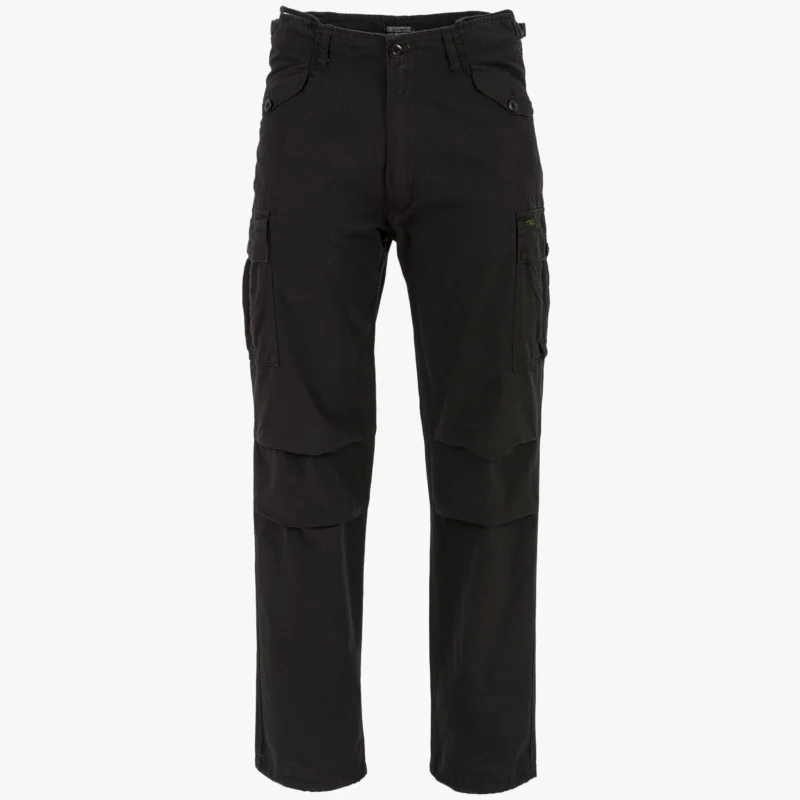 Highlander Combat Trousers M65 US Army Hunting Fishing Hiking Ripstop Black - Image 2