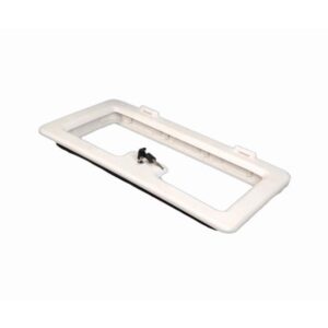 Caravan NDS 555 Battery Box Door Complete With Lock and Keys White PO790