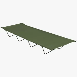 Highlander Camp Bed - Olive Green Army Style Steel Frame FUR008