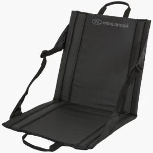 Highlander Lightweight & Portable Folding Outdoor Seat - SM026 Black