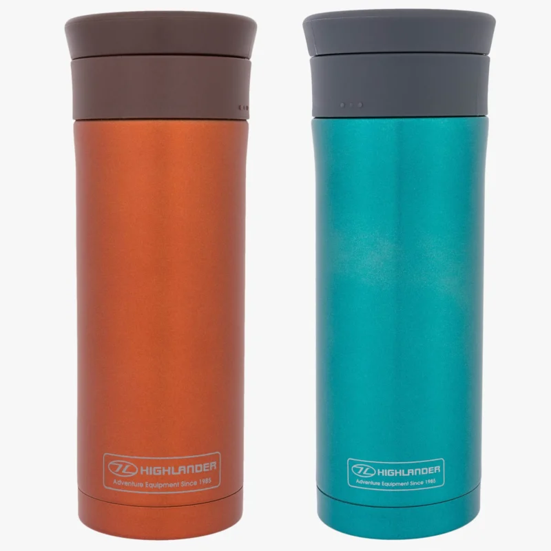 Highlander 500ml Thermal Travel Mug Orange
