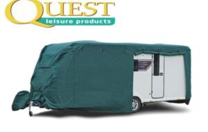 Quest Caravan Cover Pro Max 12-14ft (Small) With Hitch Cover 8ft Wide 4342G8