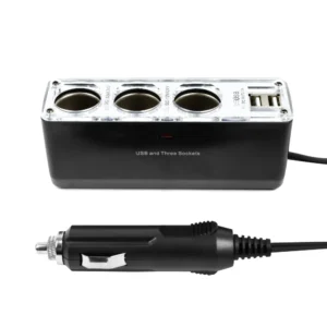 Streetwize 12V Triple Socket + Twin USB Charger SWPS9