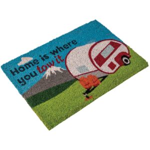 Quest Heavy Duty Coir Home Is Where You Tow It Caravan Mat C0033N