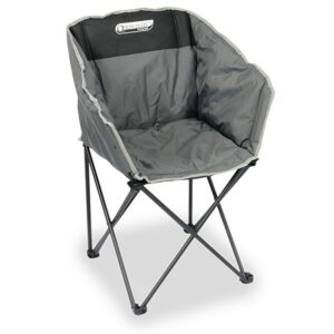Quest Autograph Kent Chair In Black and Grey Camping Caravan Motorhome F3025-BL