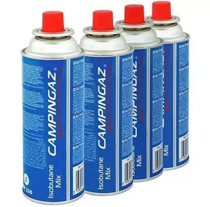 Campingaz CP250 Gas Cartridge Isobutane Bistro Self Sealing Cartridges Pack of 4