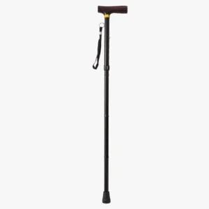 Highlander Folding Walking Stick Collapsible Hiking Pole Trekking Bushcraft