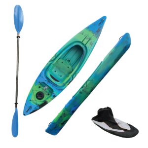 Riber Deluxe One Man Sit In Kayak R-1018-Blue/Green/Black