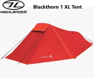 Highlander Blackthorn 1 Person XL Tent Red Lightweight Waterproof. TEN131XL-RD