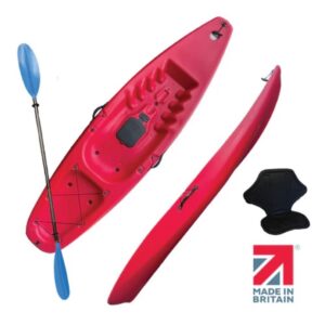Riber Photon Sit On Top Kayak With Paddle & Backrest R-1036-Red