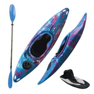 Riber Sit In White Water Tourer Kayak R-1016-Blue/Pink/White