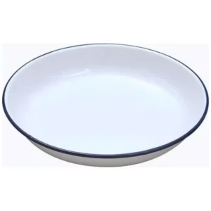 Falcon Traditional Enamel 20cm Rice / Pasta Deep Plate