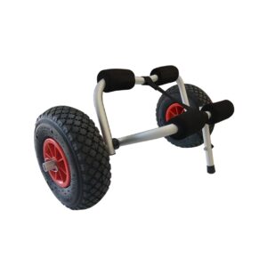 Kayak Trolley - Pneumatic Tyres for Uneven or Soft Ground 36kg Capacity - Riber