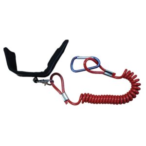 Deluxe Coil Paddle Leash / Safety Cord Riber R-4018
