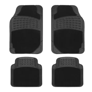 Streetwize Stellar Combination Carpet Mat Set, Carpet/Rubber, Set of 4 - SWCM64