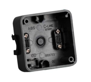 C-Line Black Square Back Box Caravan Motorhome PO298